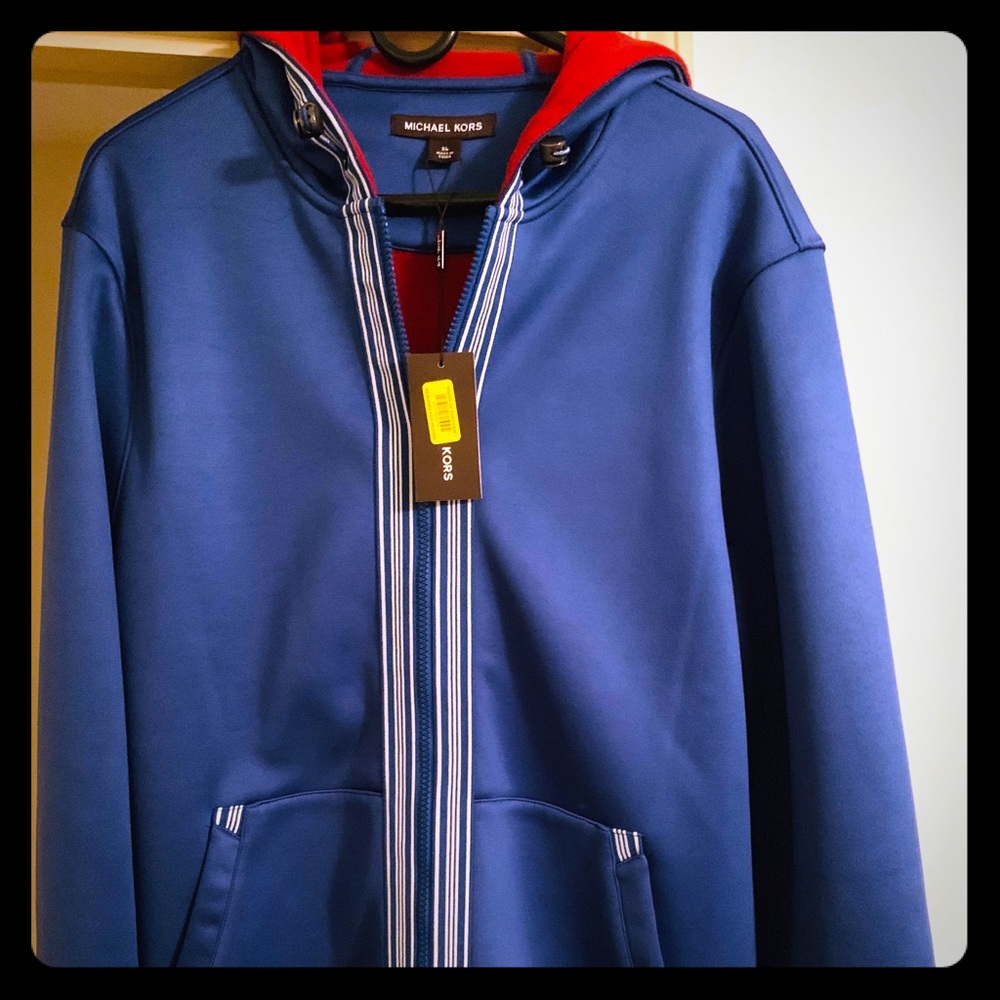 Michael Kors men’s fleece lined hooded jacket